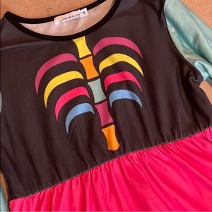 Sunshine Swing skeleton dress and leggings